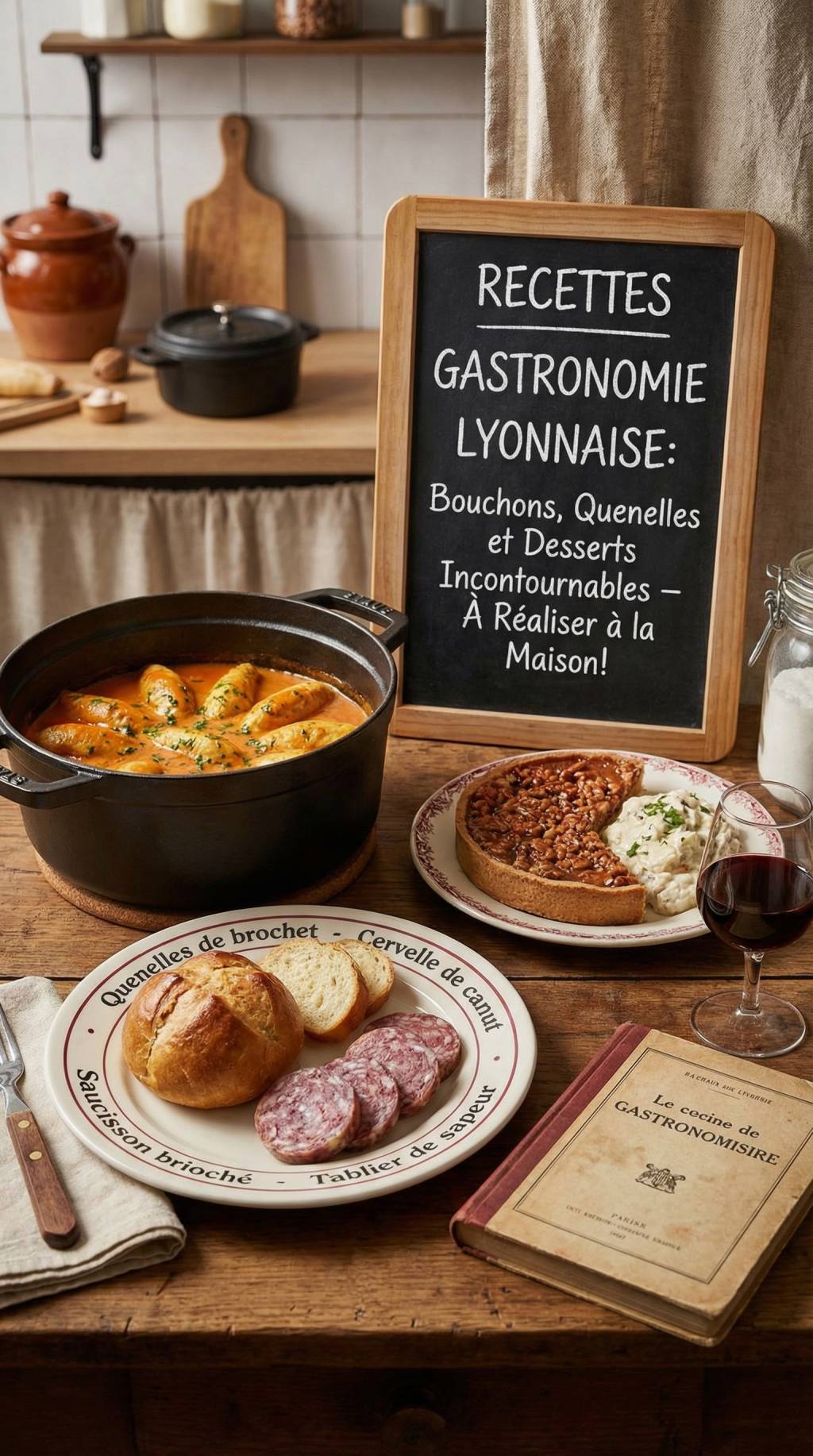 Recettes gastronomie lyonnaise : bouchons, quenelles et desserts incontournables à réaliser à la maison