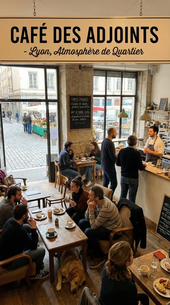 Café des adjoints lyon : atmosphère de quartier, carte engagée et art de vivre local