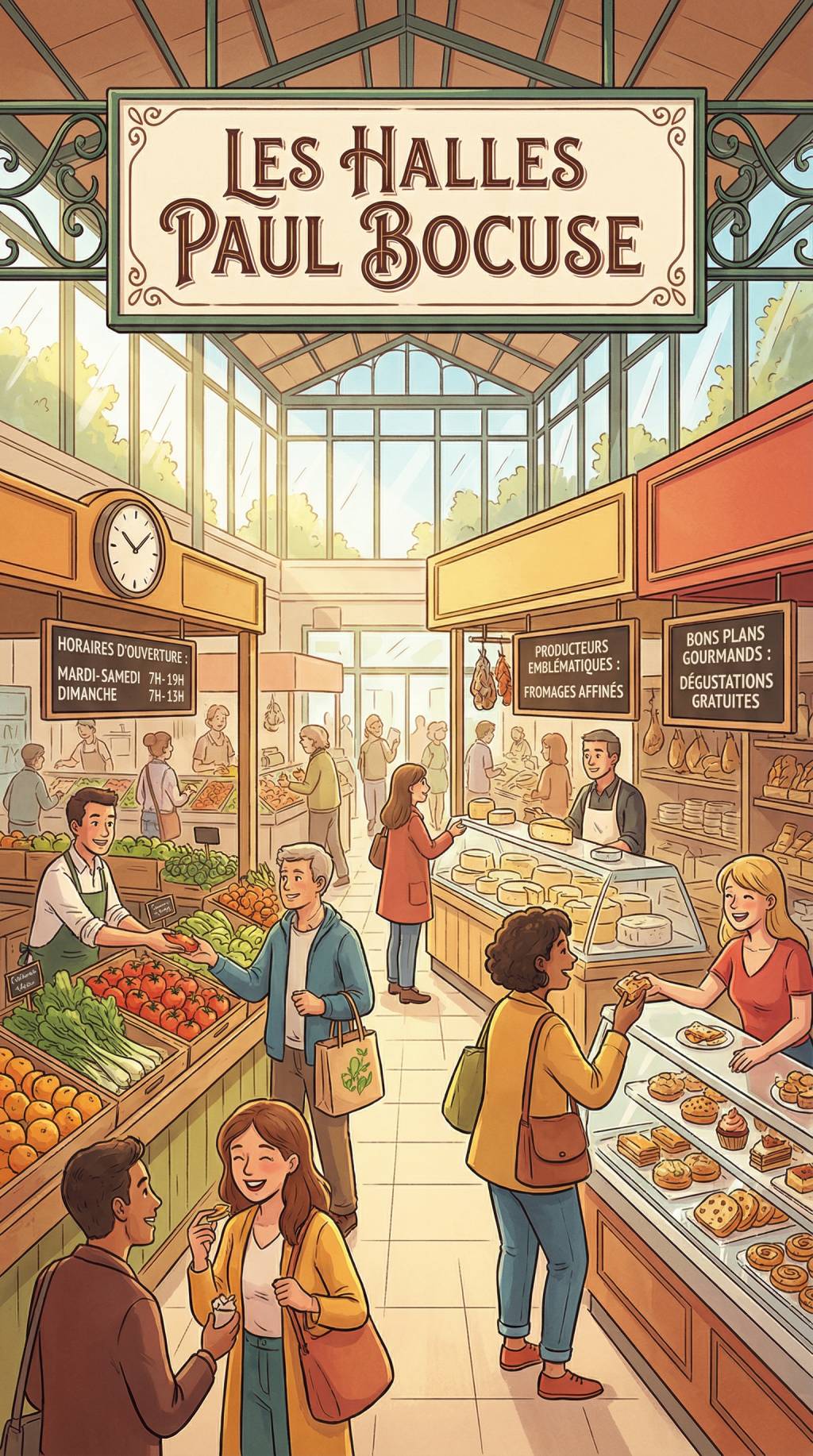 Découvrir les halles paul bocuse horaires, producteurs emblématiques et bons plans gourmands