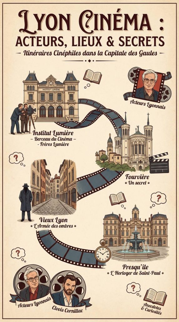 Acteurs lyonnais : lieux de tournage, anecdotes et itinéraires cinéphiles dans la capitale des Gaules