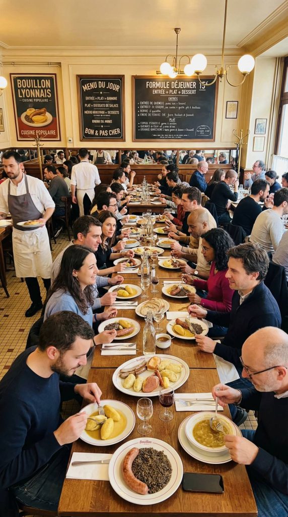 Bouillon lyon pas cher : manger lyonnais à petit prix dans une ambiance conviviale